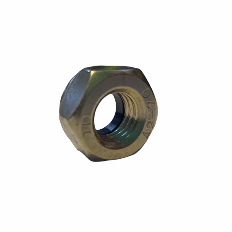 TUERCA HEXAGONAL C/SEGURO NYLON INOX. A2